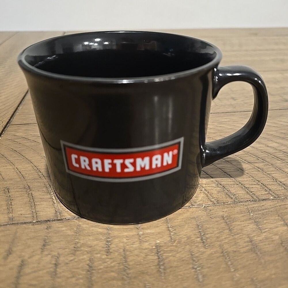 Craftsman Black Ceramic Coffee Mug w/Red Craftsman Logo by Designpac Gifts 16 oz - Picture 3 of 4